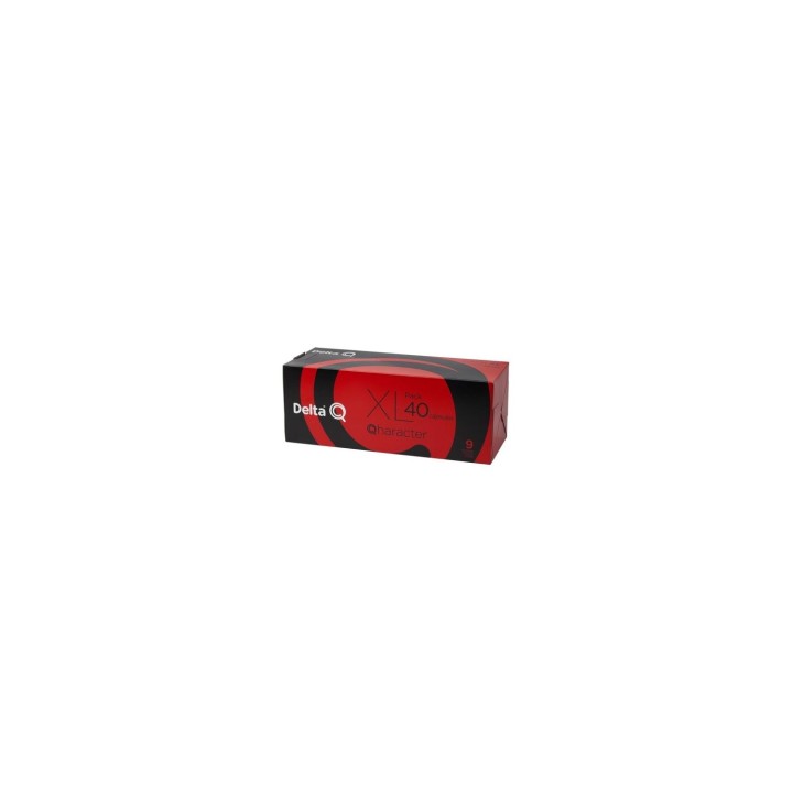 CAJA DE 40 CAPSULAS DE CAFE DELTA QHARACTER INTENSIDAD 9 COMPATIBLES CON CAFETERAS DELTA 6254023