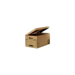 Fellowes 4472205 caja de almacenaje Rectangular Papel Negro, Marrón