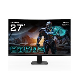 GIGABYTE GS27FC Monitor gaming curvo 27" FHD - 1920 x 1080, 180Hz, 1ms, 250 cd/m², FreeSync Premium, HDR Ready, HDMI 2.0,