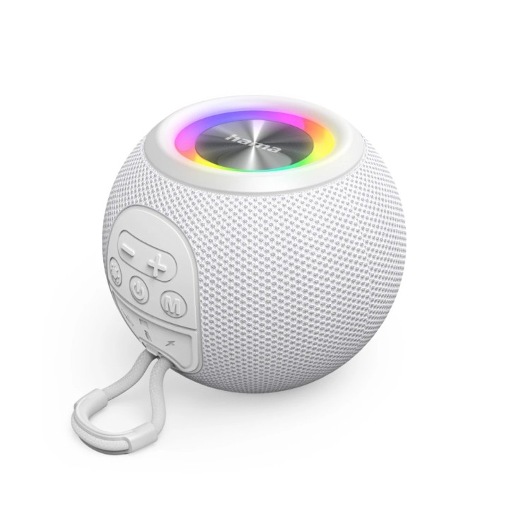 Hama 00188238 Altavoz en forma de bola, hasta 10 horas de música 5W