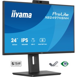 iiyama ProLite XB2497HSNH-B1 24IN IPS LCD 4MS 1920X1080 350CD/M2 HDMI/DP/USB 2 pantalla para PC 60,5 cm (23.8") 1920 x 1080