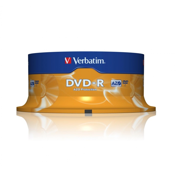 DVD-R VERBATIM 25 UNIDADES 4,7GB 16X 43522