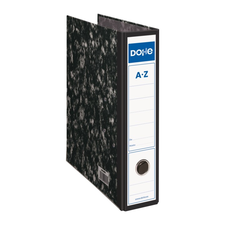 DOHE 09116 caja archivador Negro Cartón, Metal