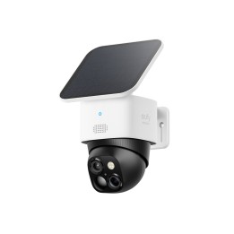 Eufy SoloCam S340, cámara solar de seguridad, cámara exterior inalámbrica, vigilancia de 360º, sin puntos ciegos, Wi - Fi 2,4