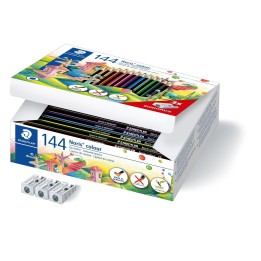 Staedtler Noris colour 185 Negro, Azul, Marrón, Verde, Azul claro, Verde claro, Magenta, Mauve, Naranja, Melocotón, Rojo,
