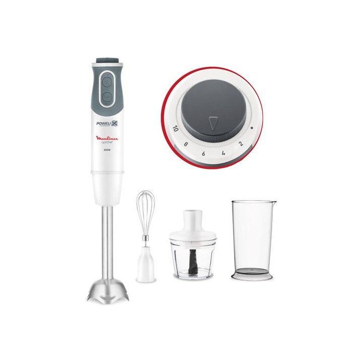 Moulinex DD642110 Optichef Batidora de Varilla 800W con 3 Accesorios