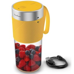 Moulinex LM1C0210 Batidora Portátil Recargable con Vaso 300 ml Amarilla