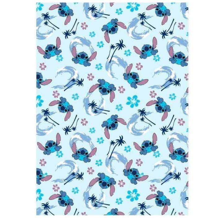 Manta coralina Stitch Disney 110x140cm