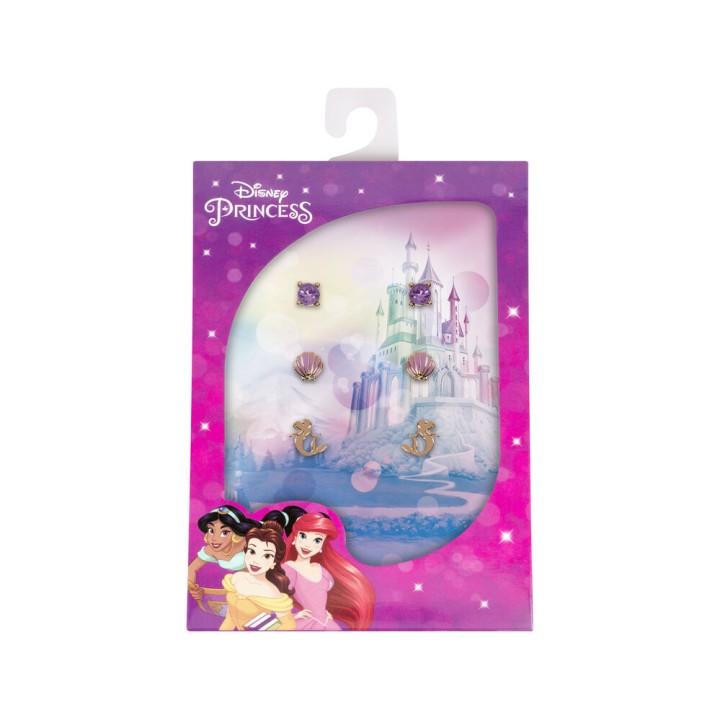 Set 3 Pares de pendientes La Sirenita Disney