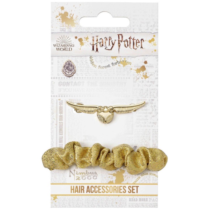 Set accesorios pelo Snitch Dorada Harry Potter