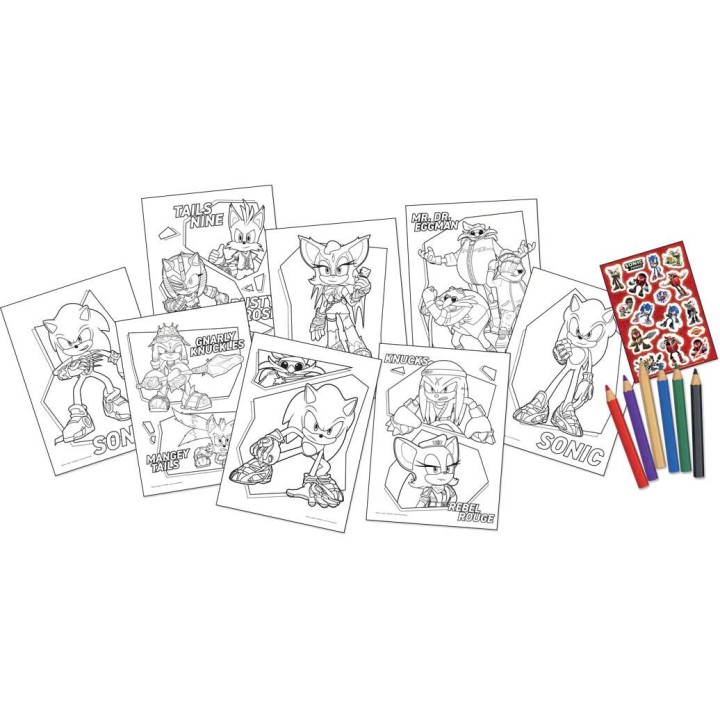 Set colorear Sonic Prime