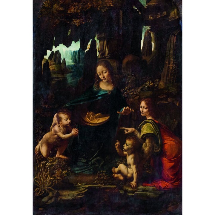 Puzzle The Virgin of the Rocks Leonardo Museum 1000pzs