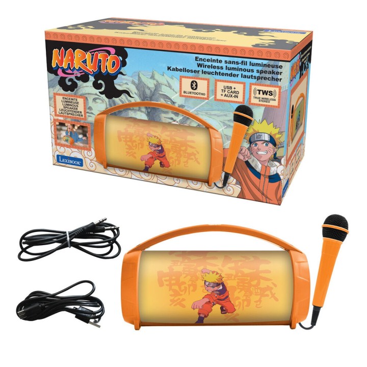 Altavoz Bluetooth Luminoso + Microfono Naruto