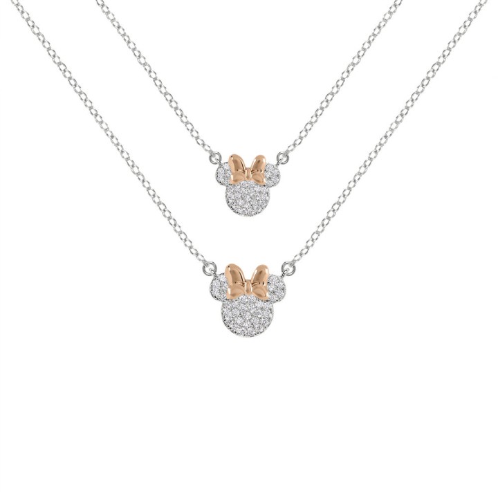 Set 2 Colgantes mama + hija Minnie Disney