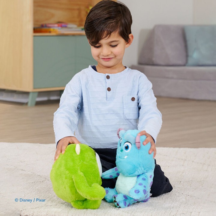 Peluche Mike Wazowski Monstruos S.A. Flufflets Disney Pixar 25cm