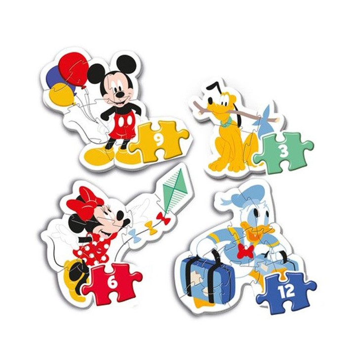 Puzzle My First Puzzle Mickey Disney 3-6-9-12pzs