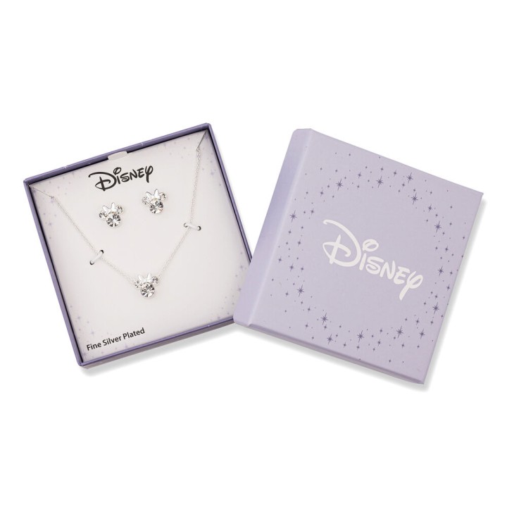 Set Colgante + pendientes Minnie Disney plata