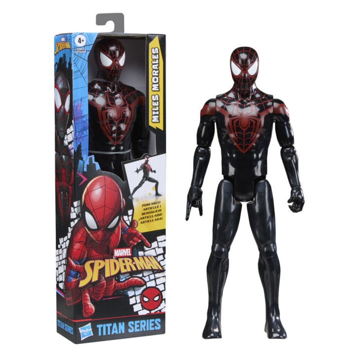 Figura Miles Morales Titan Series Spider-Man Marvel 30cm