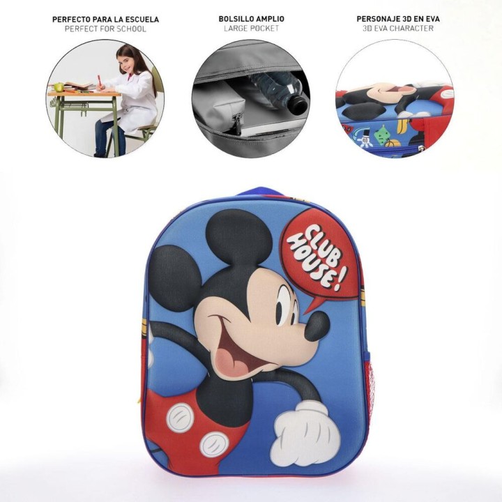 Mochila 3D Mickey Disney 30cm