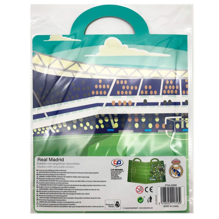 Libro de Pegatinas Reutilizables 3D Estadio Real Madrid