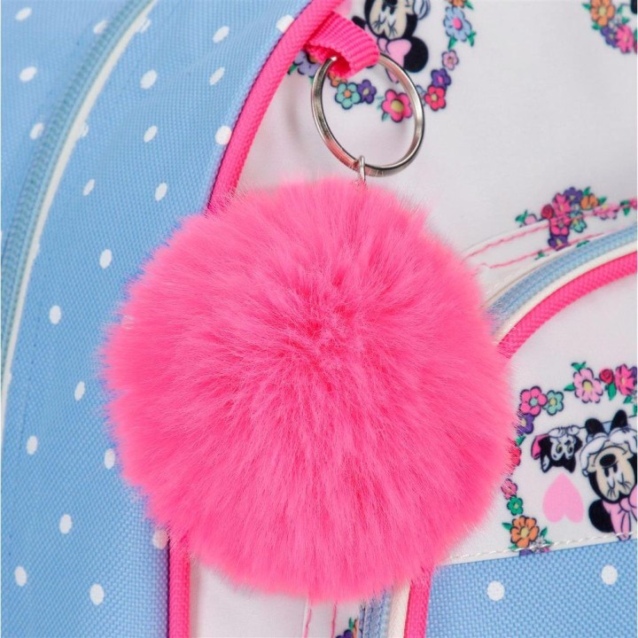 Mochila Flowers Minnie Disney 40cm adaptable