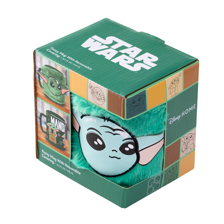 Taza funda de peluche Grogu Mandalorian Star Wars 440ml