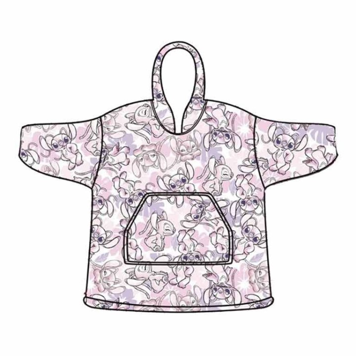 Bata sudadera oversize Angel Stitch Disney adulto