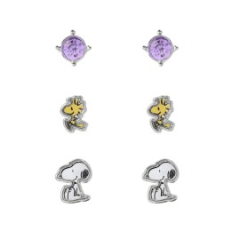 Set 3 Pares de pendientes Snoopy