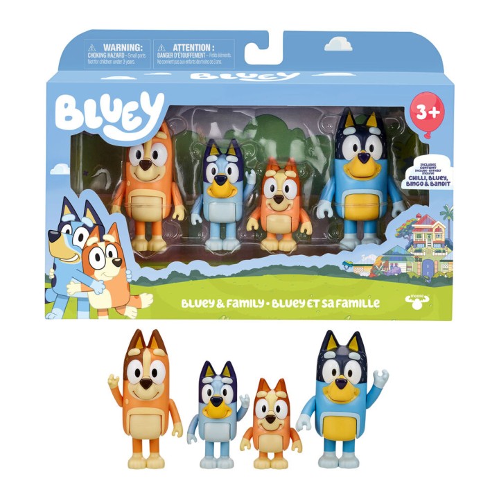 Blister 4 figuras Bluey surtido