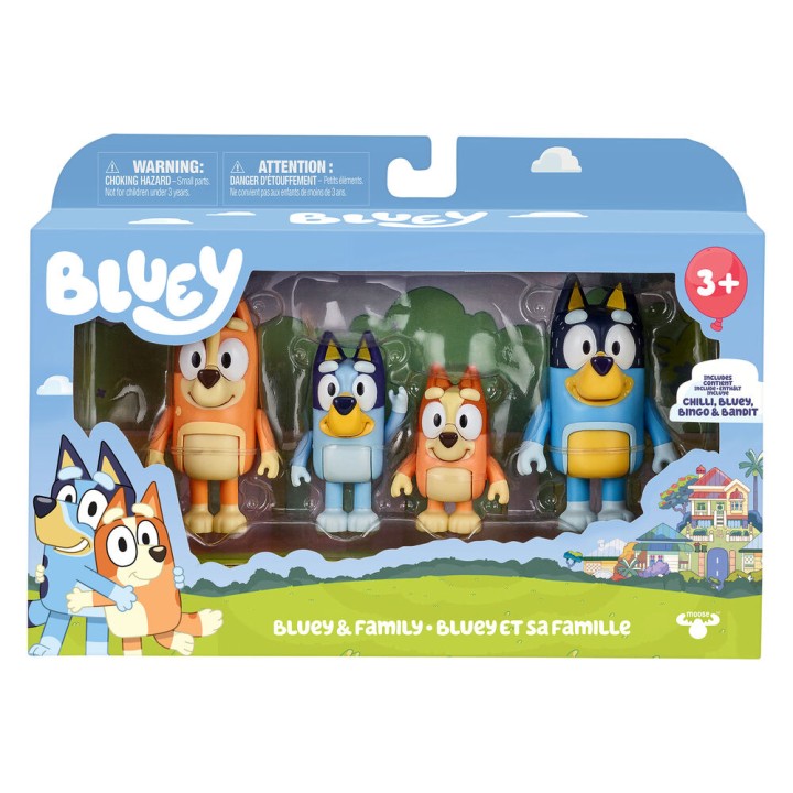 Blister 4 figuras Bluey surtido