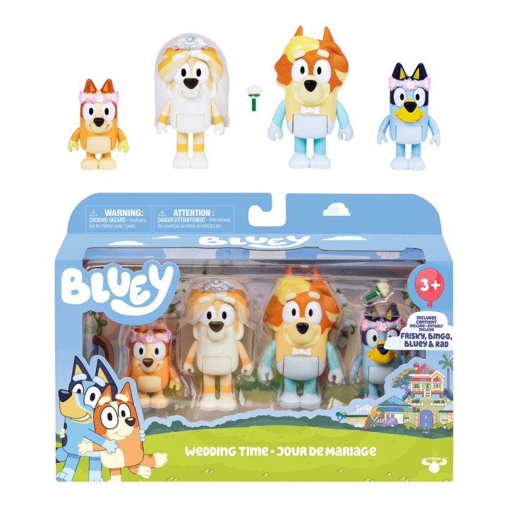 Blister 4 figuras Bluey surtido
