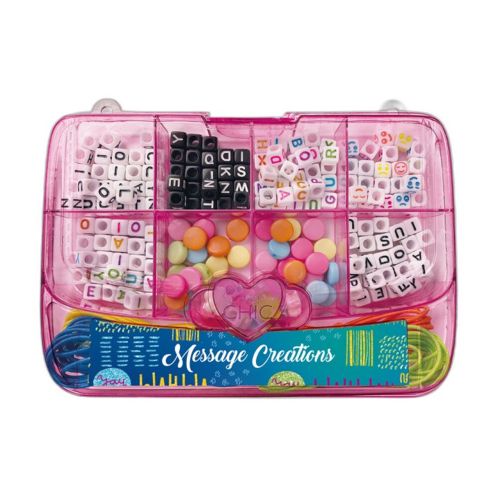Set Pulseras Mensaje Amistad Pink Crazy Chic