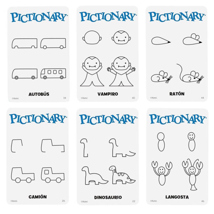 Juego mesa Pictionary español