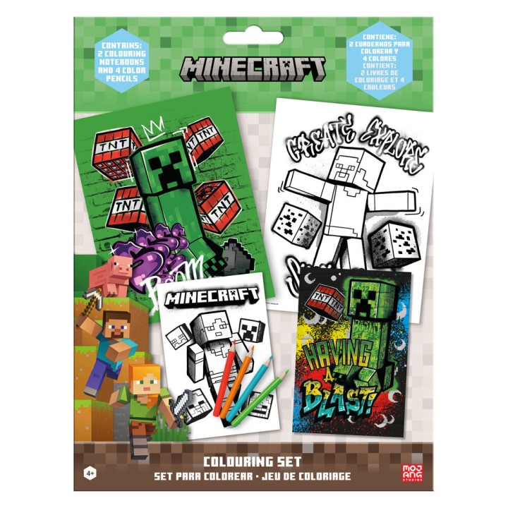 Set colorear Minecraft