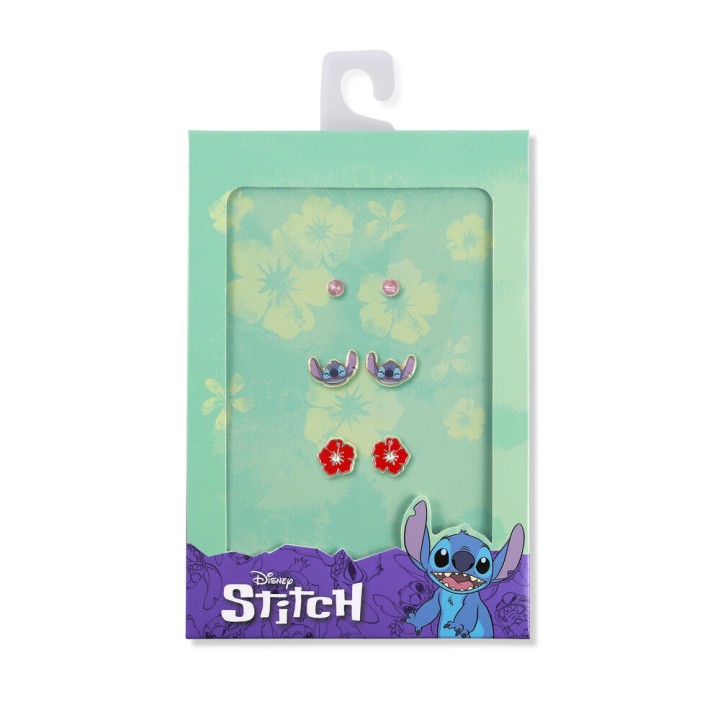 Set 3 Pares de pendientes Stitch Disney