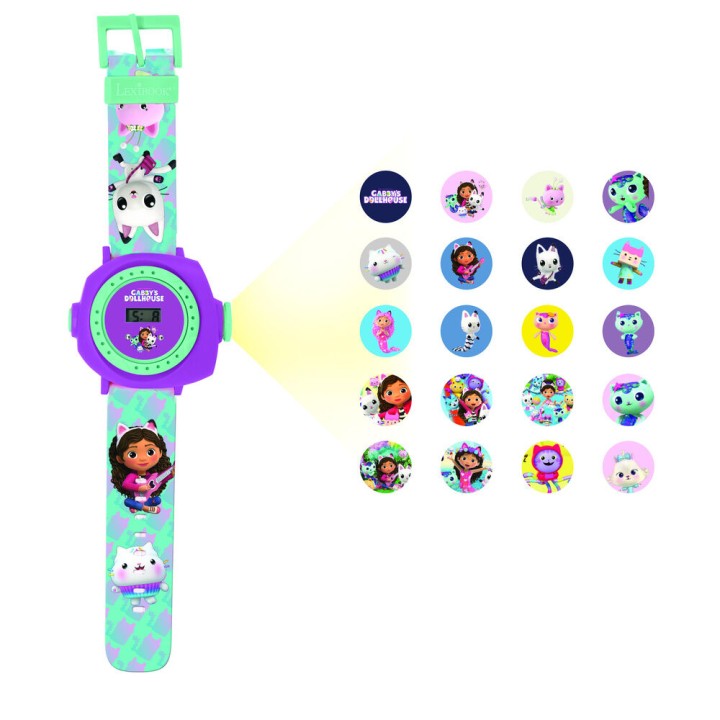 Reloj Digital proyecciones La Casa de Muñecas de Gabby