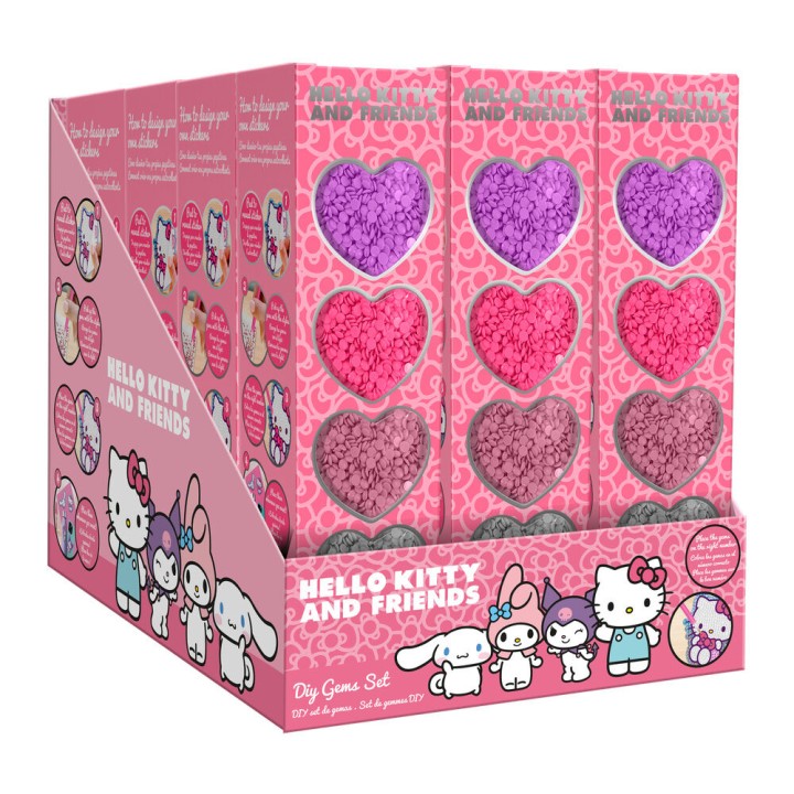 Crea tus pegatinas con gemas Hello Kitty and Friends