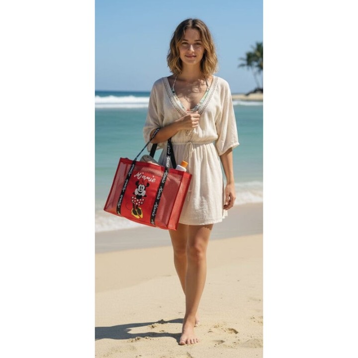 Bolsa playa rejilla Minnie Disney