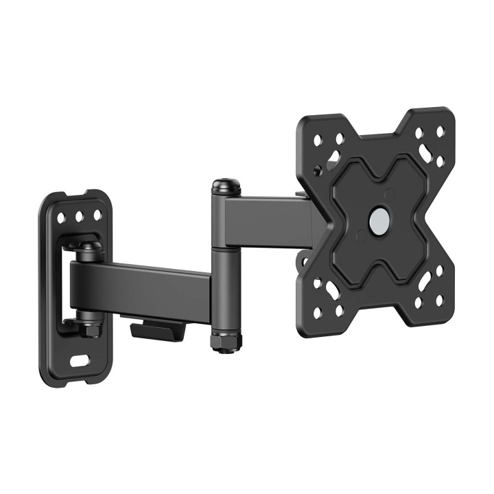 AISENS Soporte Eco Giratorio, Inclinable y Nivelable para Monitor/TV 20kg (3 Pivotes) de 13"-32", Negro