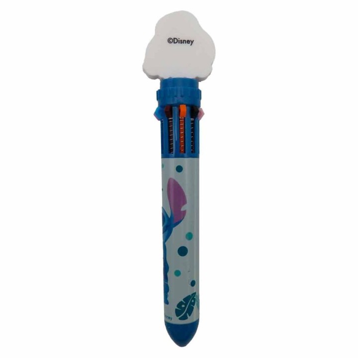 Boligrafo 10 colores Stitch Disney
