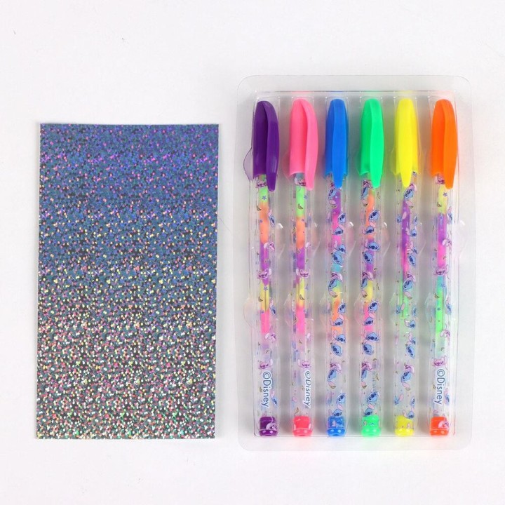Blister 6 boligrafos gel Stitch Disney