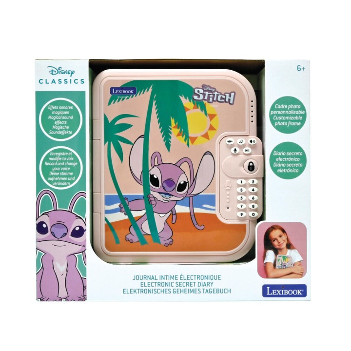 Diario Electronico Angel Stitch Disney