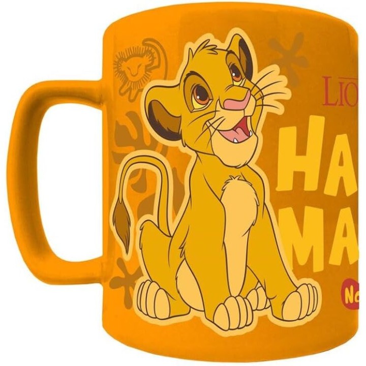 Taza funda de peluche El Rey Leon Disney 440ml