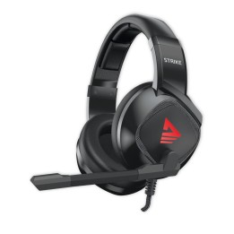 Savio Strike Auriculares Alámbrico Diadema Música/uso diario Negro, Rojo