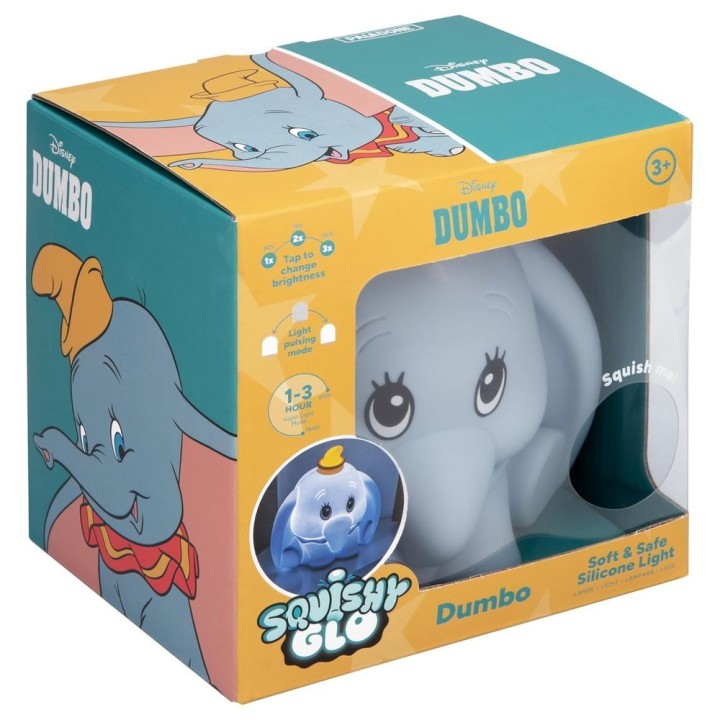 Luz silicona recargable SquishyGlo Dumbo