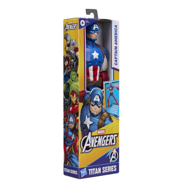Figura Capitan America Titan Series Los Vengadores Avengers Marvel 30cm