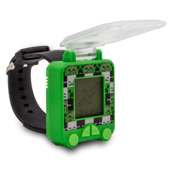 Reloj digital educativo con juegos Minecraft