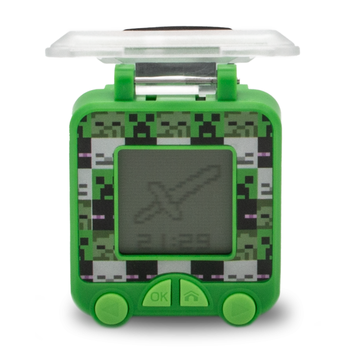 Reloj digital educativo con juegos Minecraft