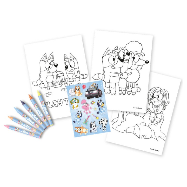 Set colorear Bluey