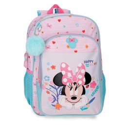 Mochila Happy To Be Me Minnie Disney 40cm adaptable